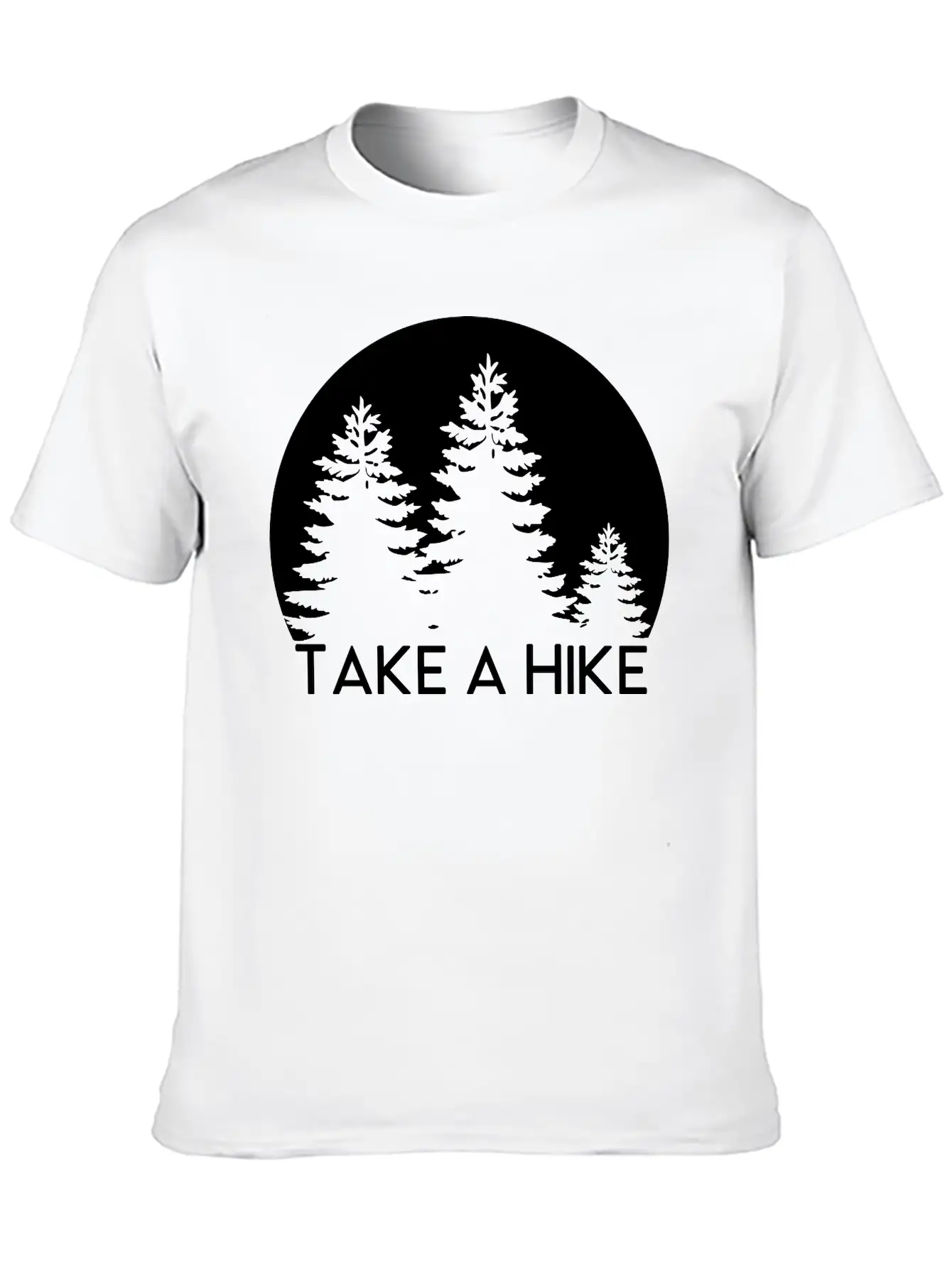 Take A Hike, Nature, Adventure, Explore, Hiking Basic Graphic T-Shirt ¨C Daily Comfort In Soft Cotton