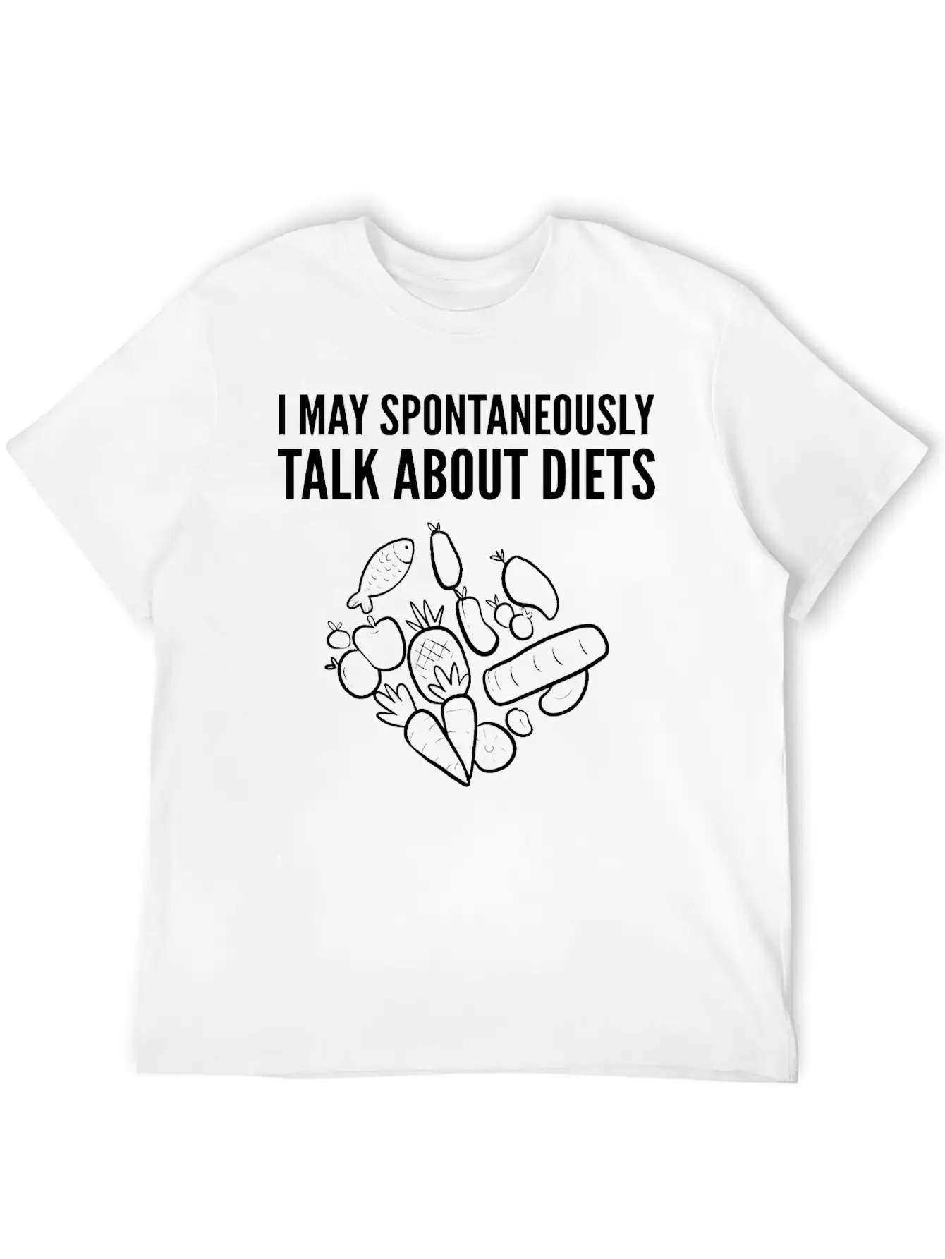 Talk About Diets Dietitians Gift Basic Graphic T-Shirt ¨C Daily Comfort In Soft Cotton