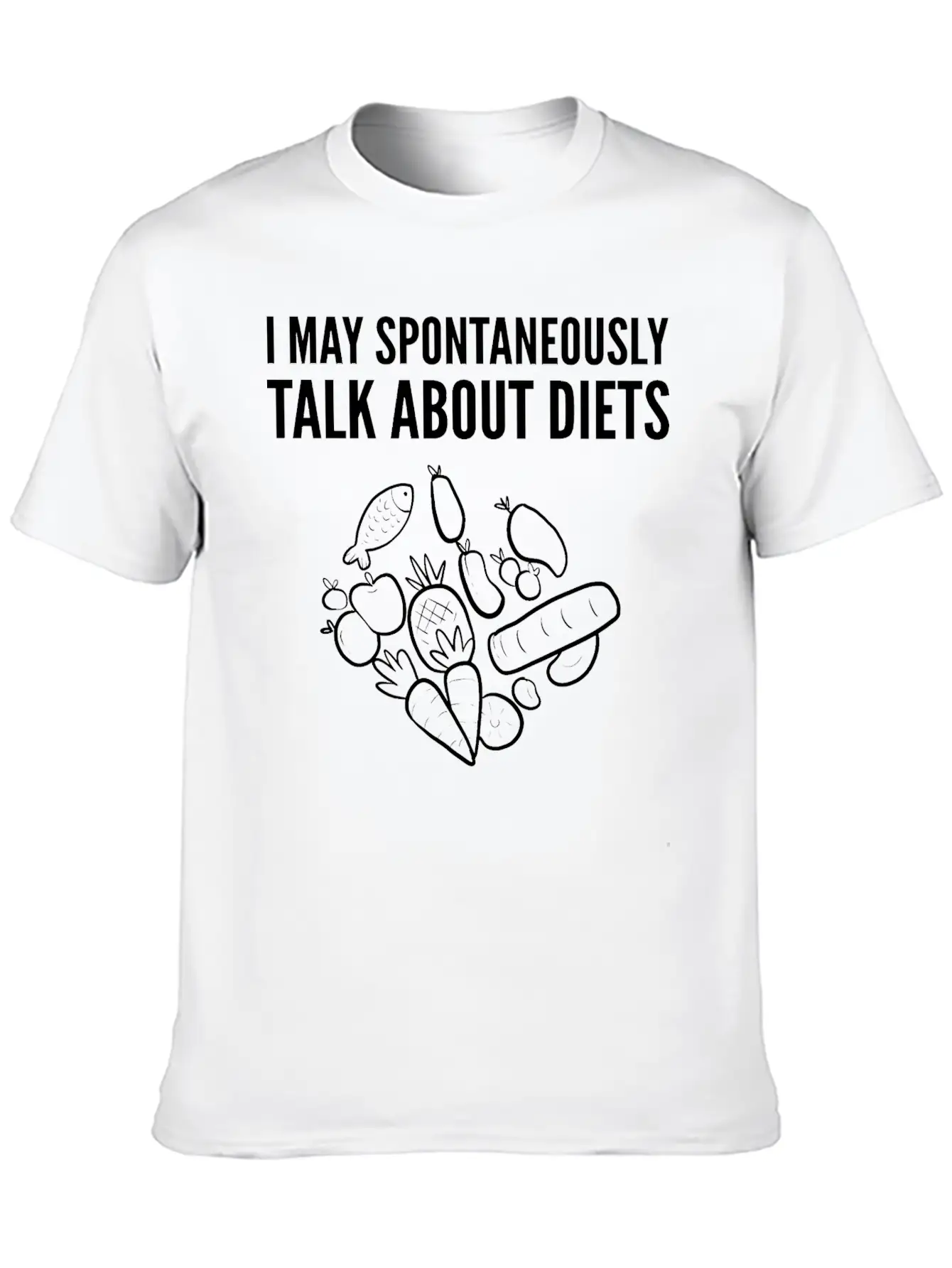 Talk About Diets Dietitians Gift Basic Graphic T-Shirt ¨C Daily Comfort In Soft Cotton