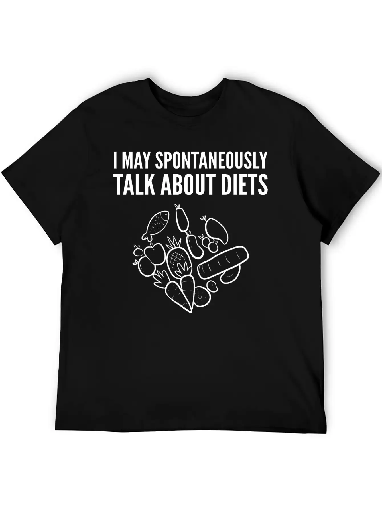 Talk About Diets Dietitians Gift Basic Graphic T-Shirt ¨C Daily Comfort In Soft Cotton