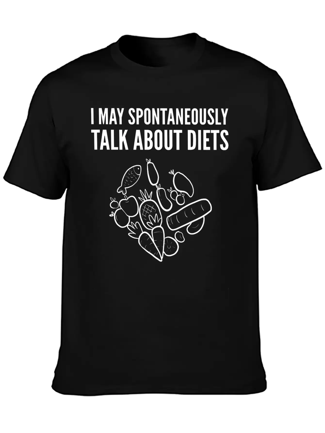 Talk About Diets Dietitians Gift Basic Graphic T-Shirt ¨C Daily Comfort In Soft Cotton