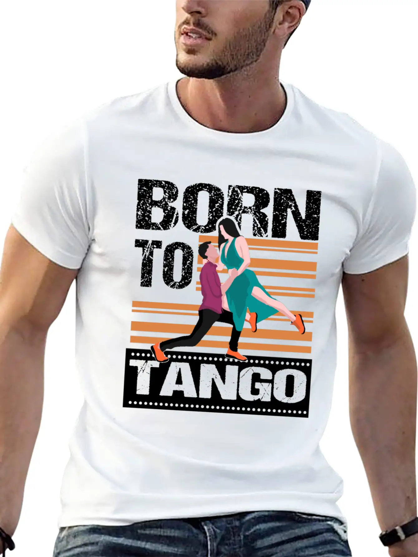 Tango Dancing Basic Graphic T-Shirt ¨C Daily Comfort In Soft Cotton