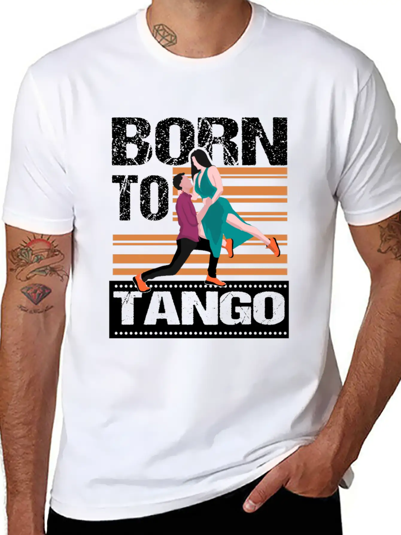 Tango Dancing Basic Graphic T-Shirt ¨C Daily Comfort In Soft Cotton