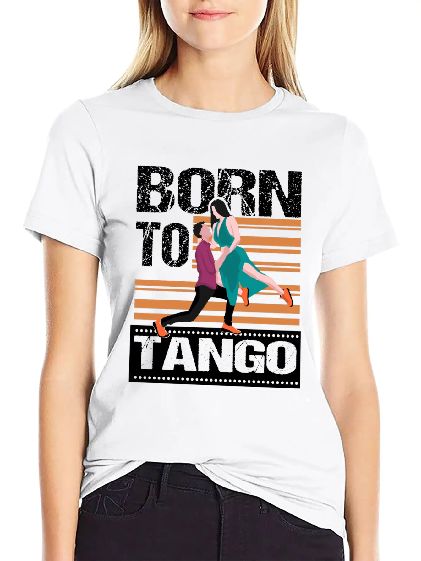 Tango Dancing Basic Graphic T-Shirt ¨C Daily Comfort In Soft Cotton