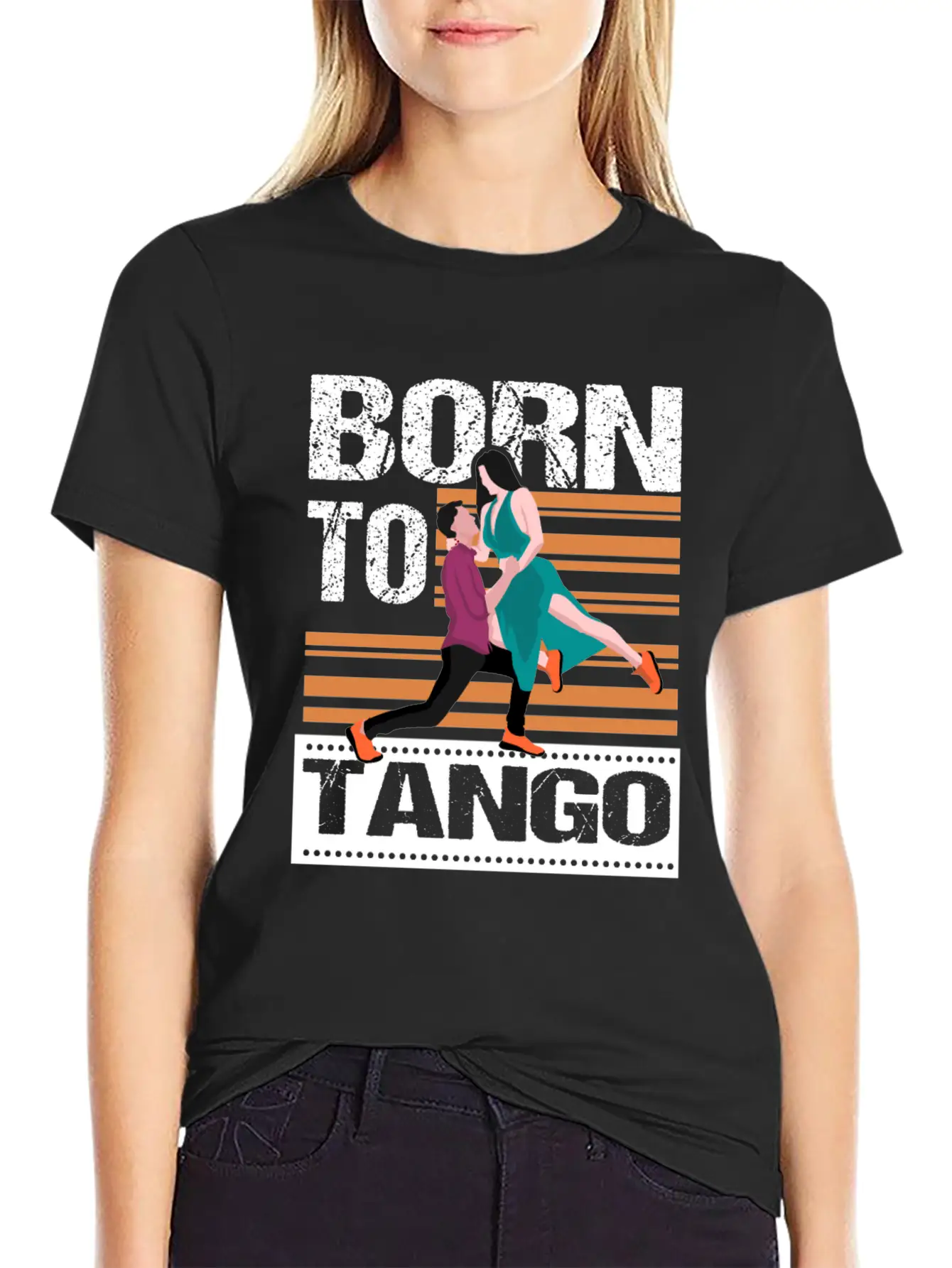 Tango Dancing Basic Graphic T-Shirt ¨C Daily Comfort In Soft Cotton