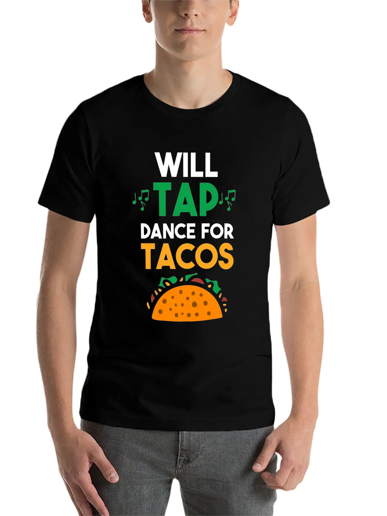 Tap Dance Feet Stomp Rhythm Taco Lover Soft Cotton Short Sleeve Tee ¨C Unisex Wardrobe Staple