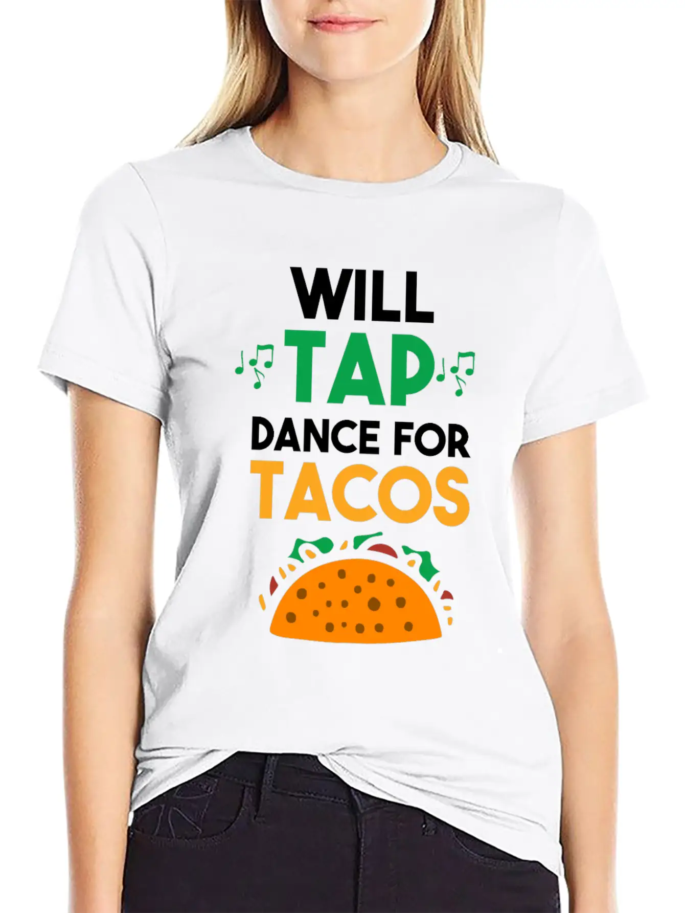 Tap Dance Feet Stomp Rhythm Taco Lover Soft Cotton Short Sleeve Tee ¨C Unisex Wardrobe Staple