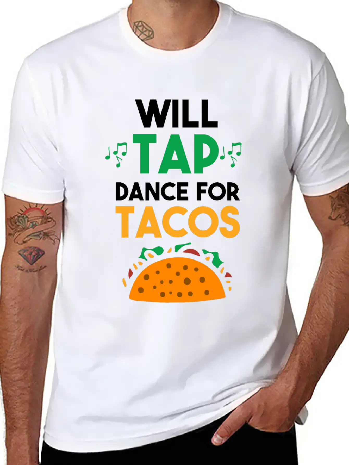 Tap Dance Feet Stomp Rhythm Taco Lover Soft Cotton Short Sleeve Tee ¨C Unisex Wardrobe Staple