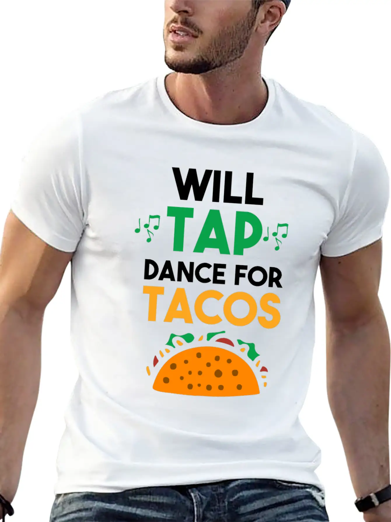 Tap Dance Feet Stomp Rhythm Taco Lover Soft Cotton Short Sleeve Tee ¨C Unisex Wardrobe Staple