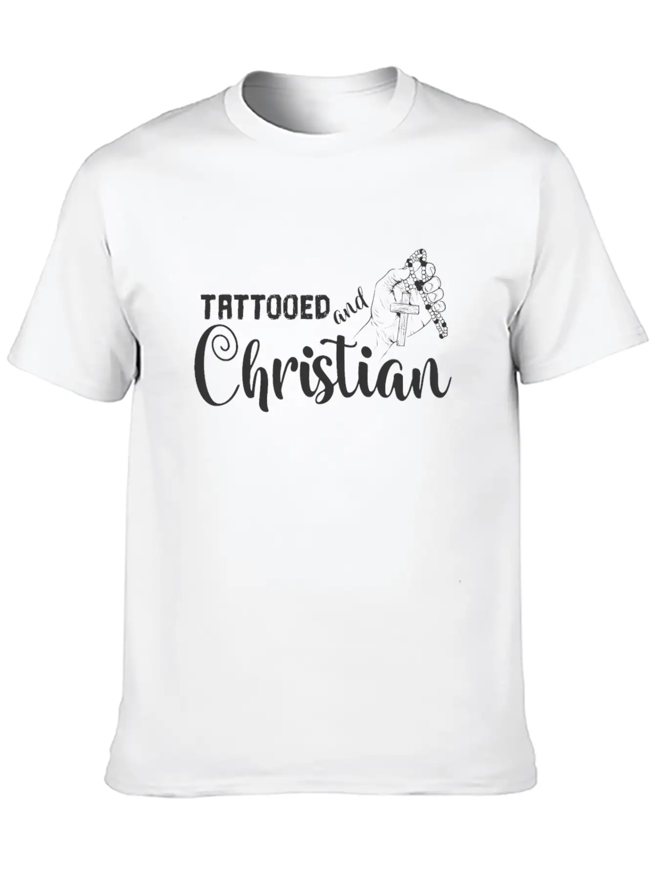 Tattooed And Christian Tattoo Basic Graphic T-Shirt ¨C Daily Comfort In Soft Cotton