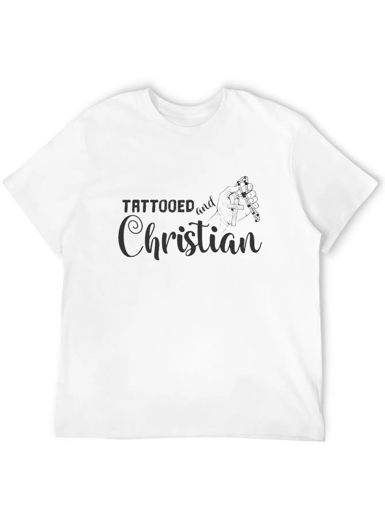 Tattooed And Christian Tattoo Basic Graphic T-Shirt ¨C Daily Comfort In Soft Cotton