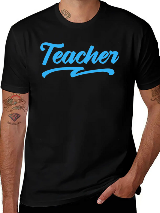 Teacher Typography Text Unisex Casual T-Shirt ¨C Clean Design For Daily Comfort