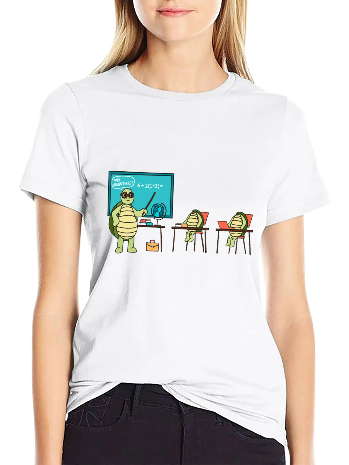 Teaching Turtle Essential Cotton Tee For Daily Outfits ¨C Unisex Style