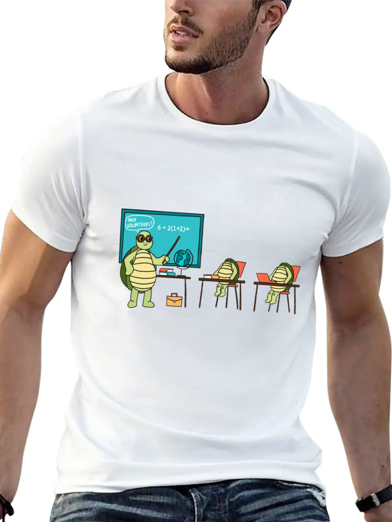 Teaching Turtle Essential Cotton Tee For Daily Outfits ¨C Unisex Style
