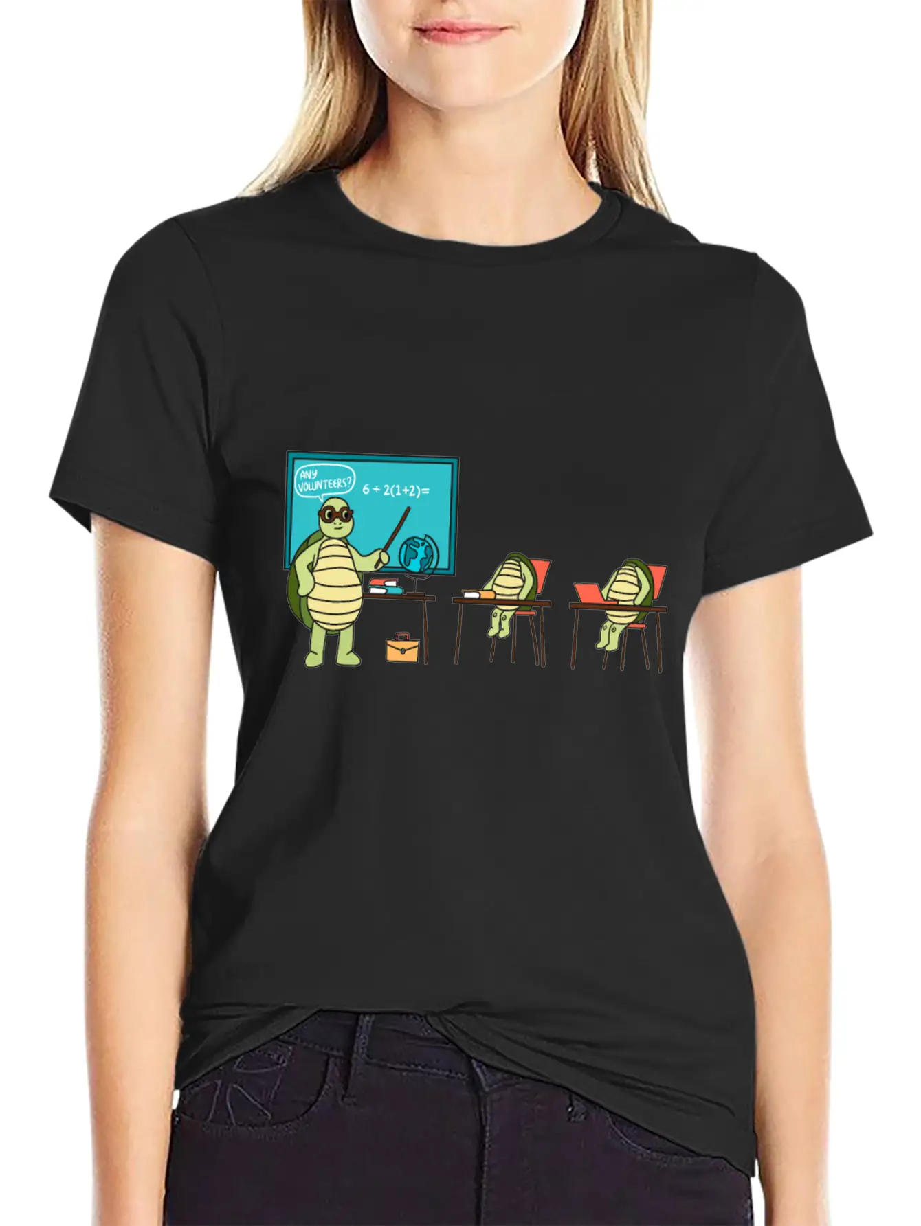 Teaching Turtle Essential Cotton Tee For Daily Outfits ¨C Unisex Style