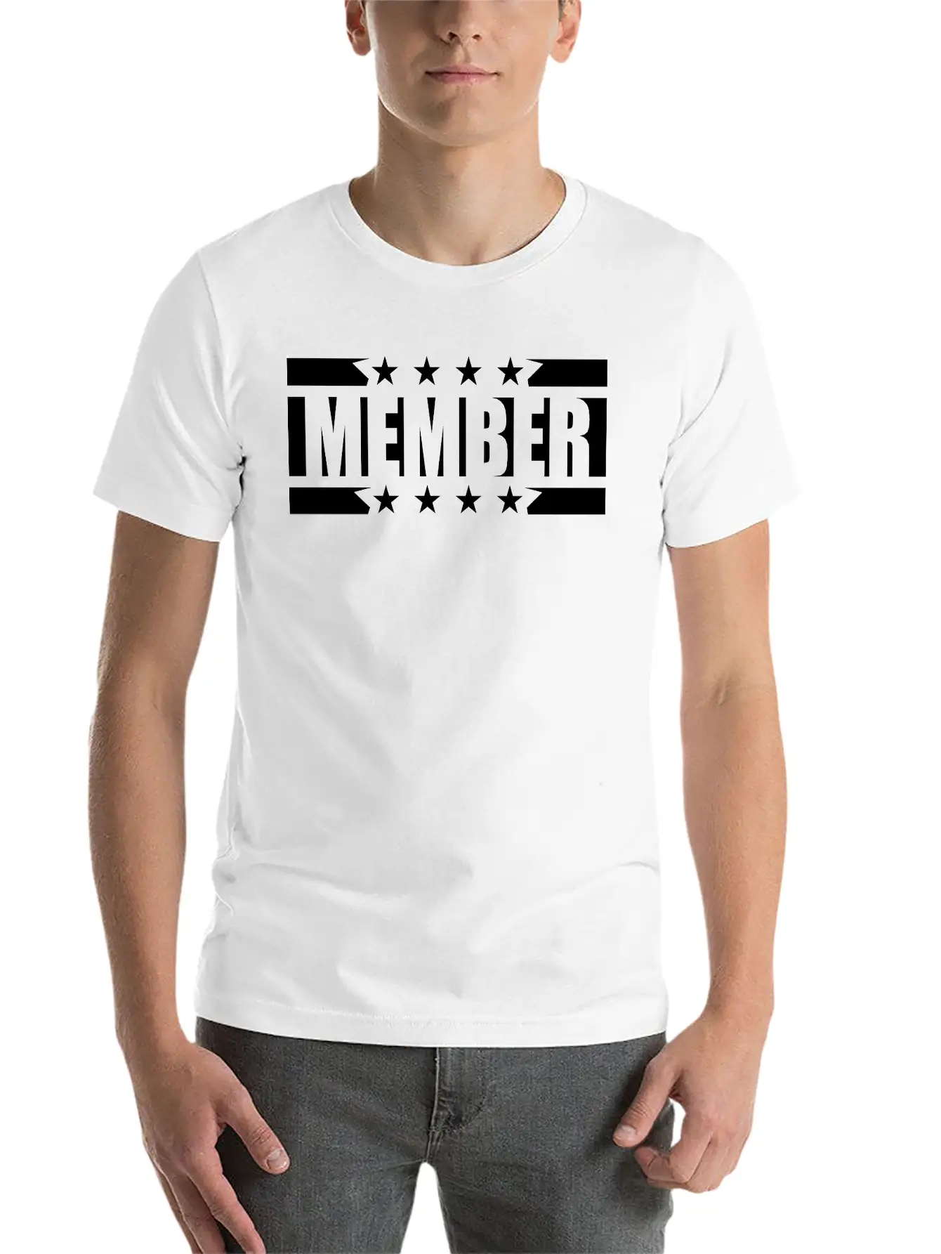 Team Stars Logo Member Team Crew Friends Party Cel Essential Cotton Tee For Daily Outfits ¨C Unisex Style