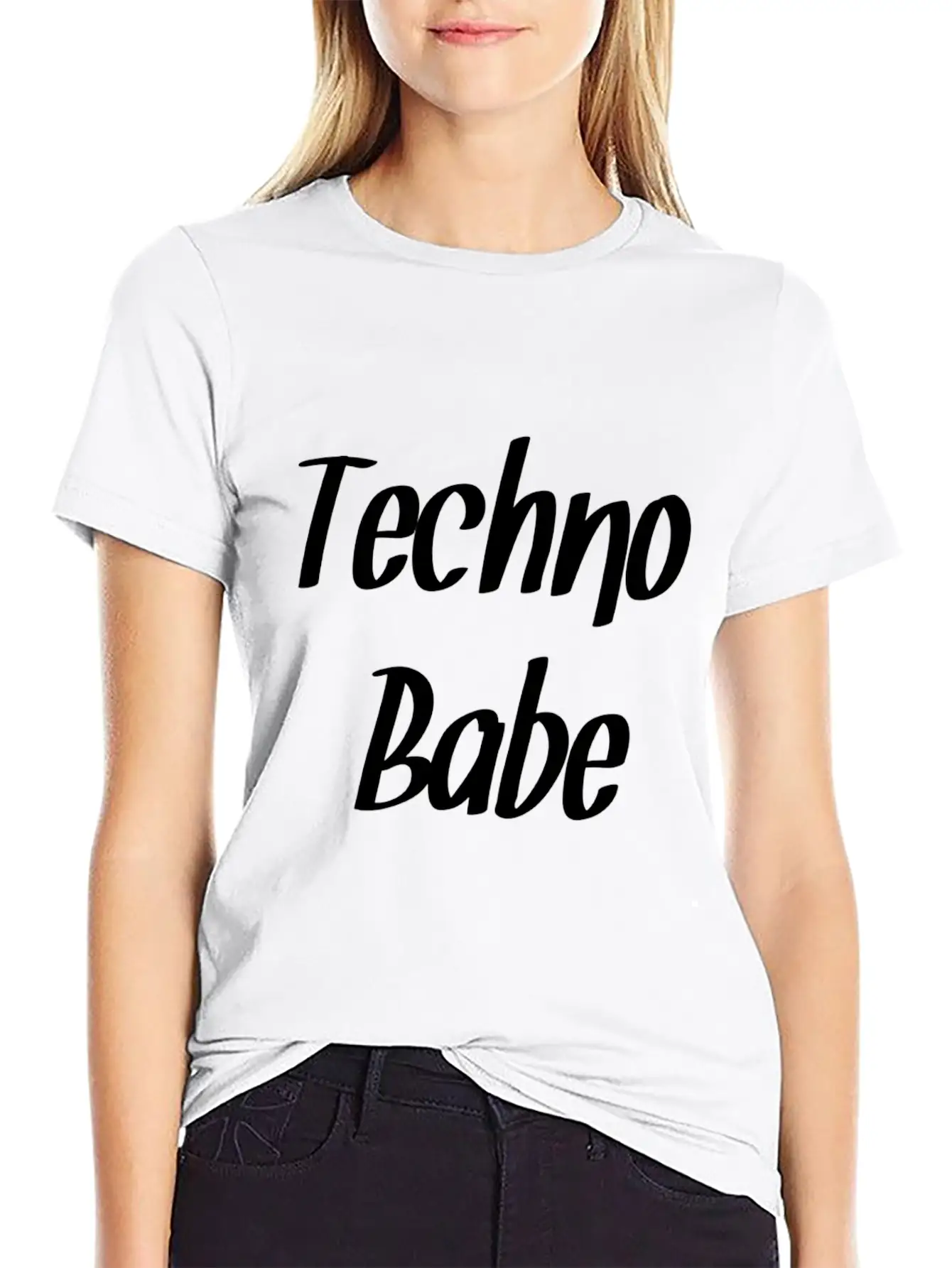 Techno Essential Cotton Tee For Daily Outfits ¨C Unisex Style