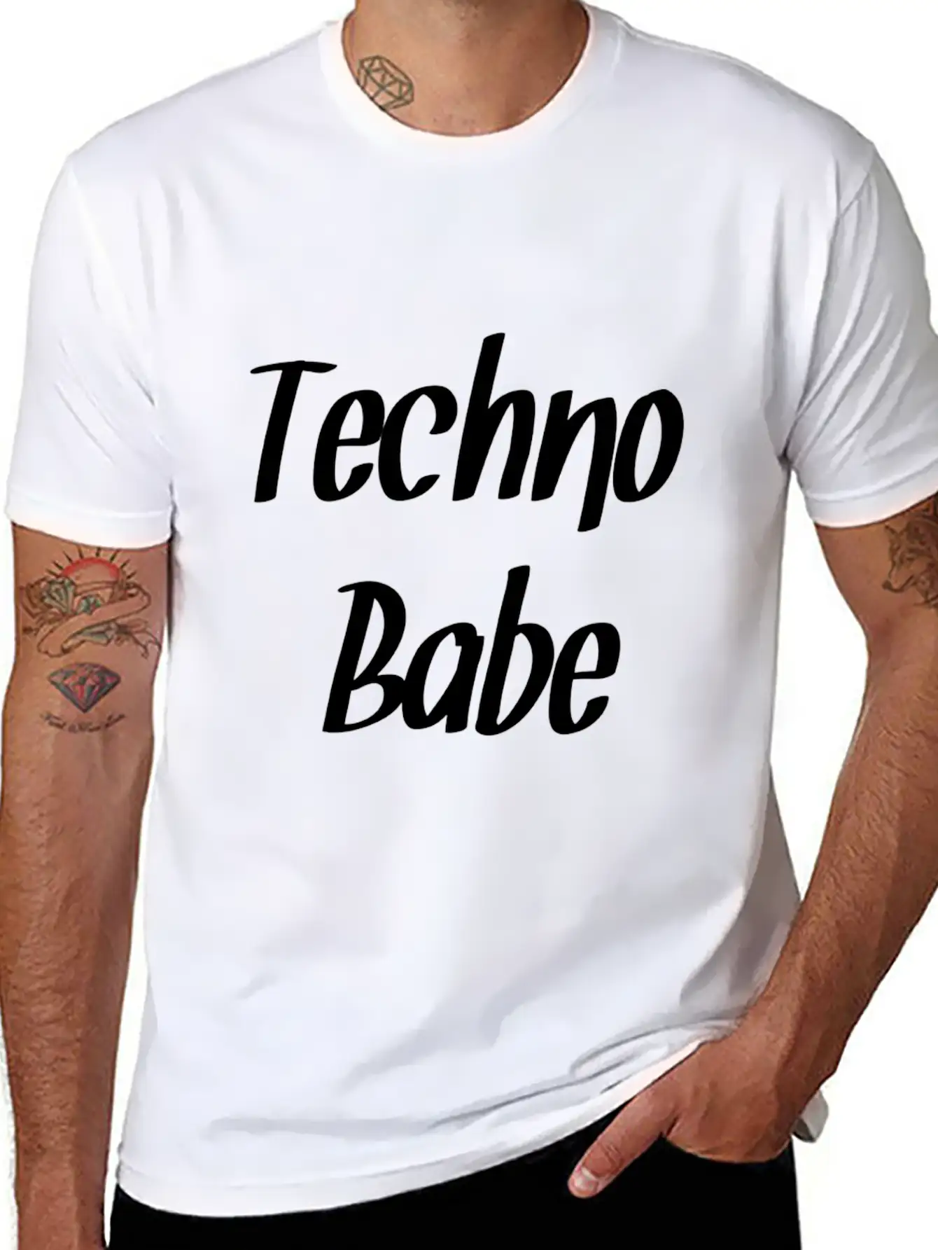 Techno Essential Cotton Tee For Daily Outfits ¨C Unisex Style