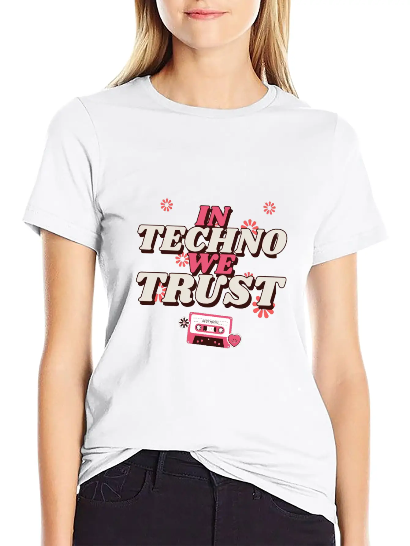 Techno For People Who Like Techno Music Basic Graphic T-Shirt ¨C Daily Comfort In Soft Cotton
