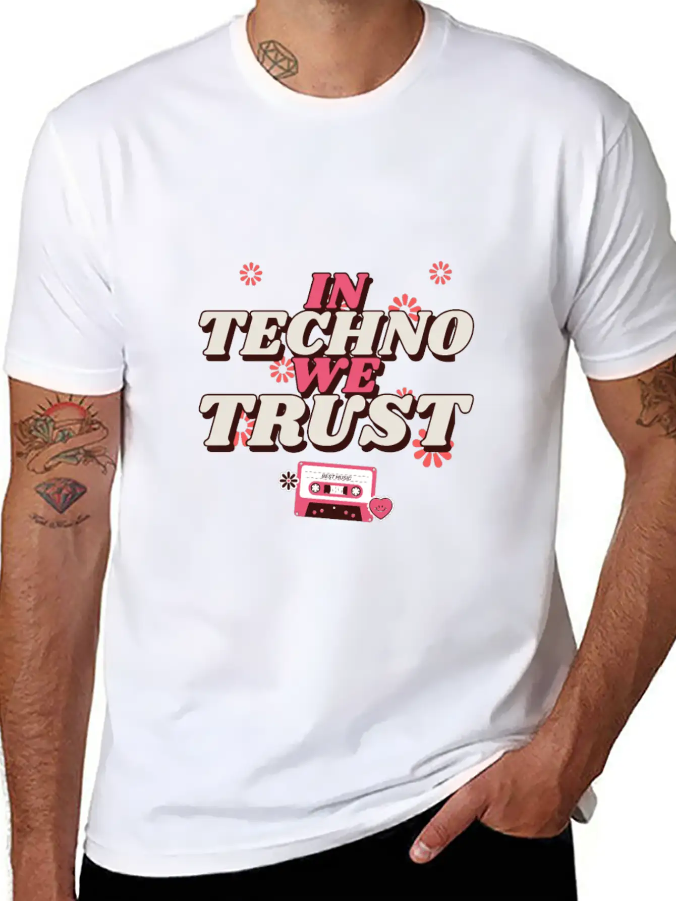Techno For People Who Like Techno Music Basic Graphic T-Shirt ¨C Daily Comfort In Soft Cotton