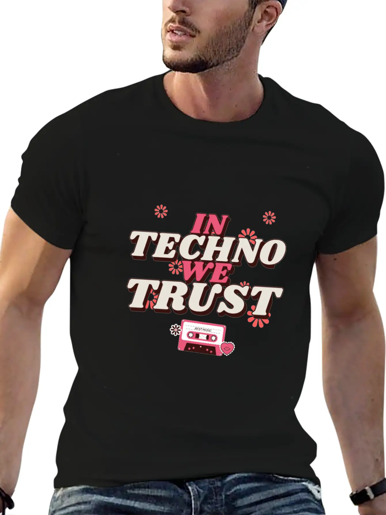 Techno For People Who Like Techno Music Basic Graphic T-Shirt ¨C Daily Comfort In Soft Cotton