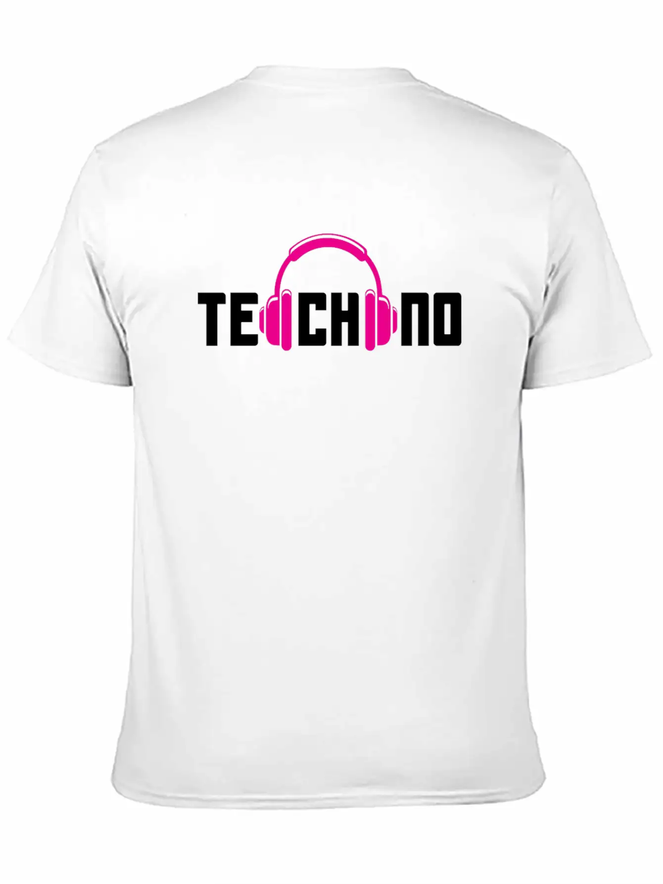 Techno Lover Headphones Vibe Design Basic Graphic T-Shirt ¨C Daily Comfort In Soft Cotton