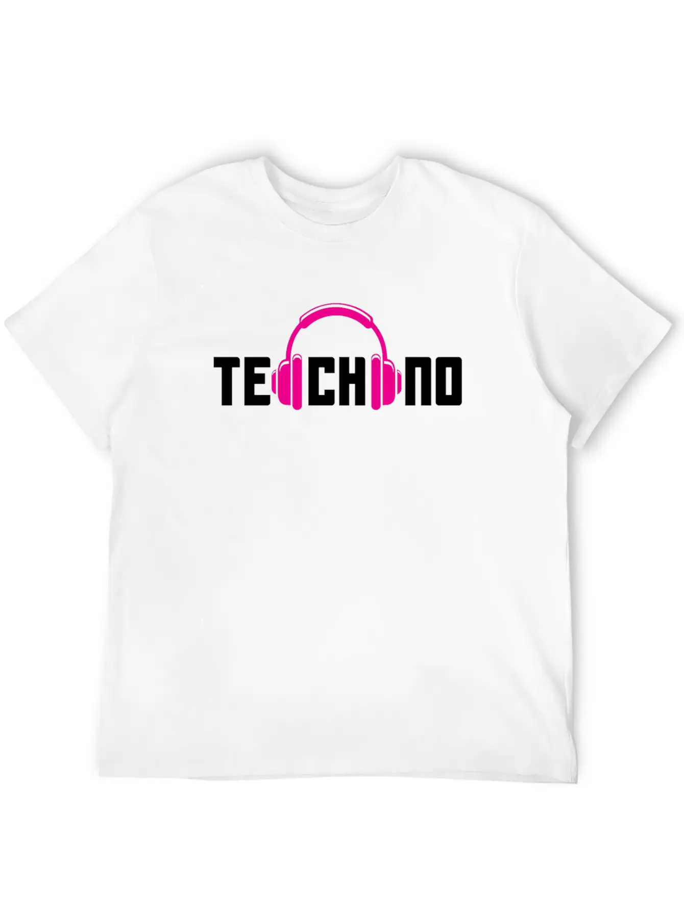 Techno Lover Headphones Vibe Design Basic Graphic T-Shirt ¨C Daily Comfort In Soft Cotton