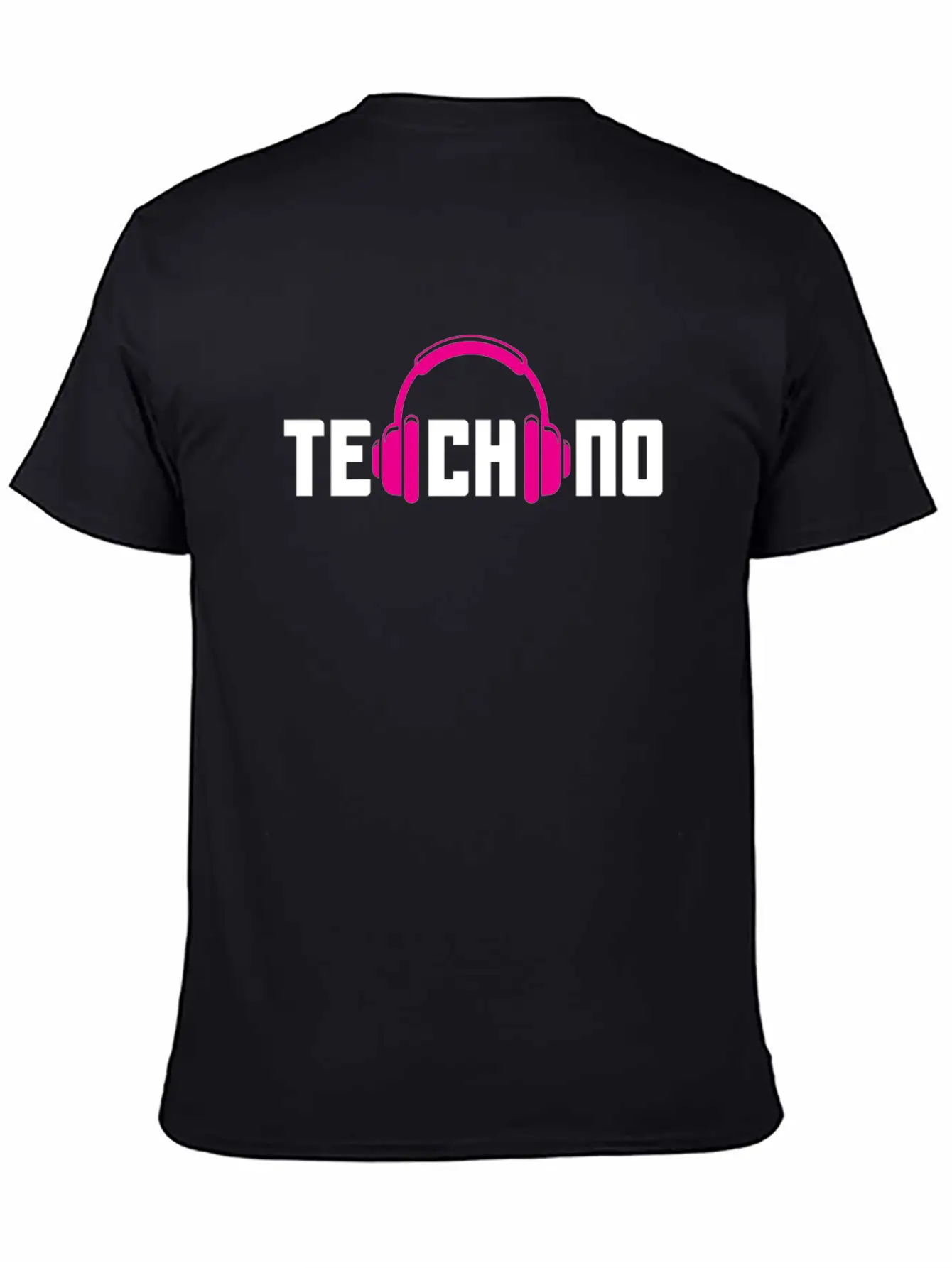 Techno Lover Headphones Vibe Design Basic Graphic T-Shirt ¨C Daily Comfort In Soft Cotton