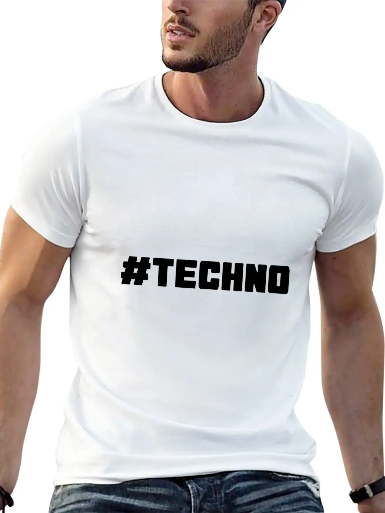 Techno - Music - # Techno # Basic Graphic T-Shirt ¨C Daily Comfort In Soft Cotton