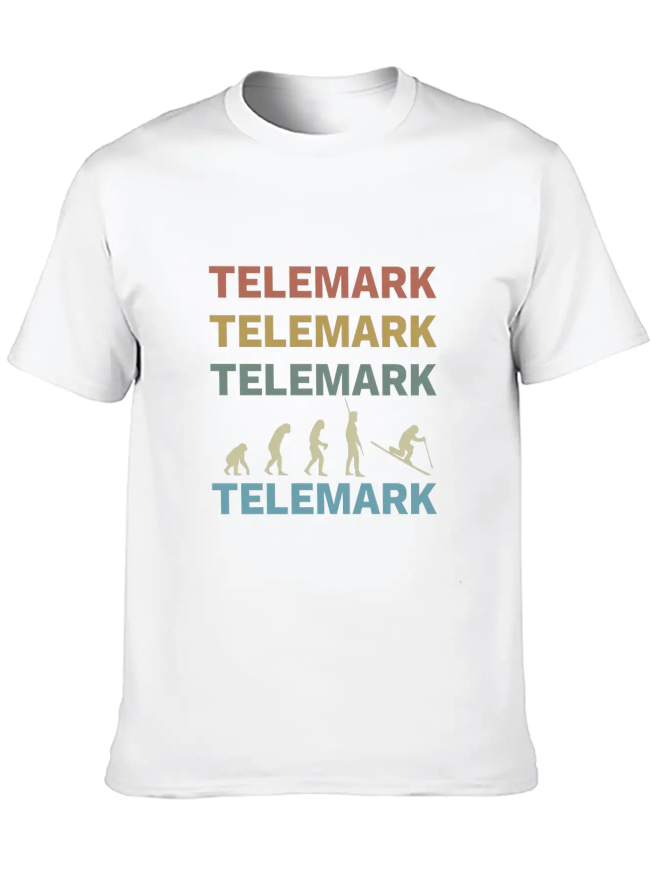 Telemark Uphill Skiing Free Heel Ski Evolution Soft Cotton Short Sleeve Tee ¨C Unisex Wardrobe Staple