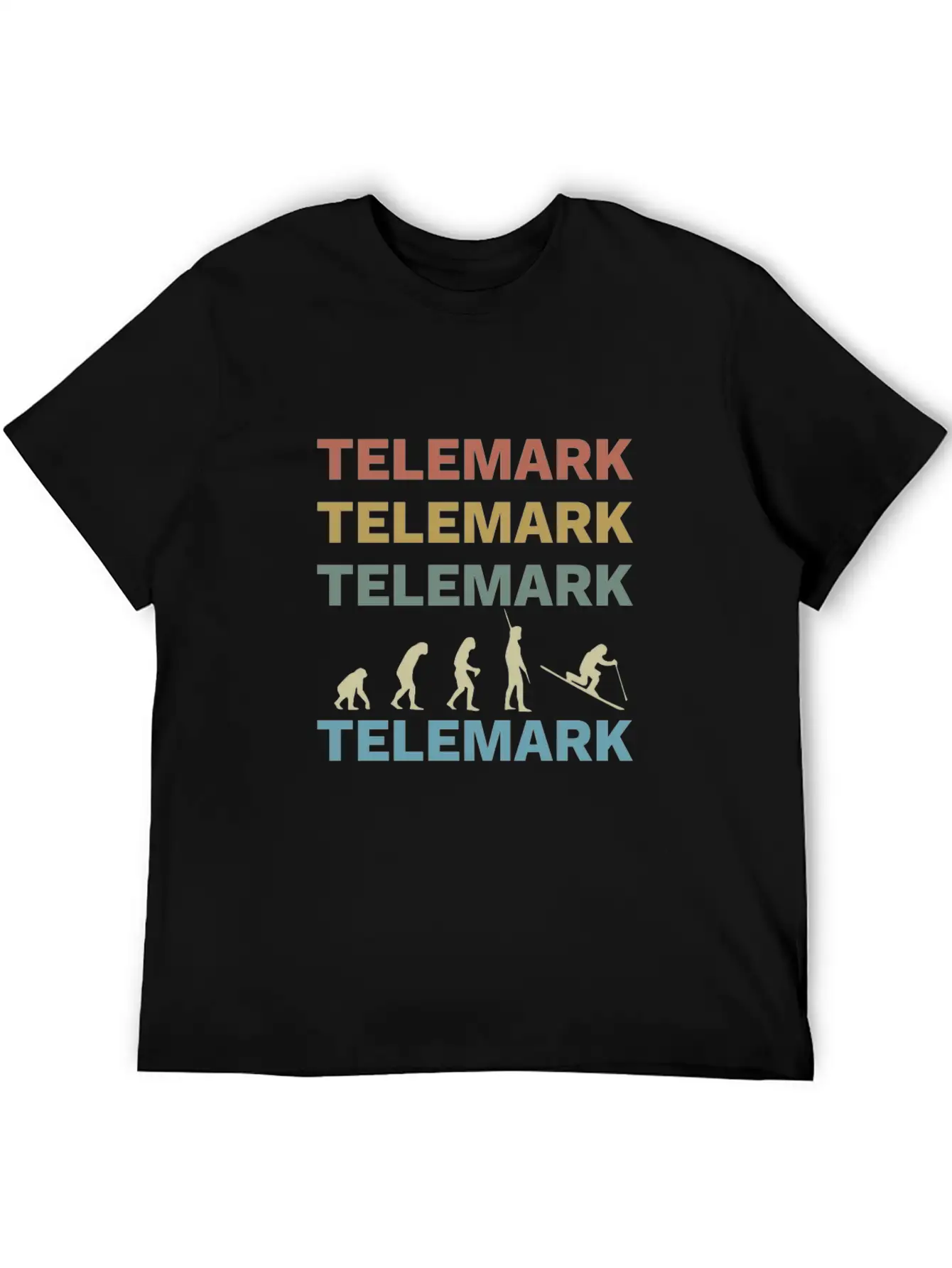 Telemark Uphill Skiing Free Heel Ski Evolution Soft Cotton Short Sleeve Tee ¨C Unisex Wardrobe Staple