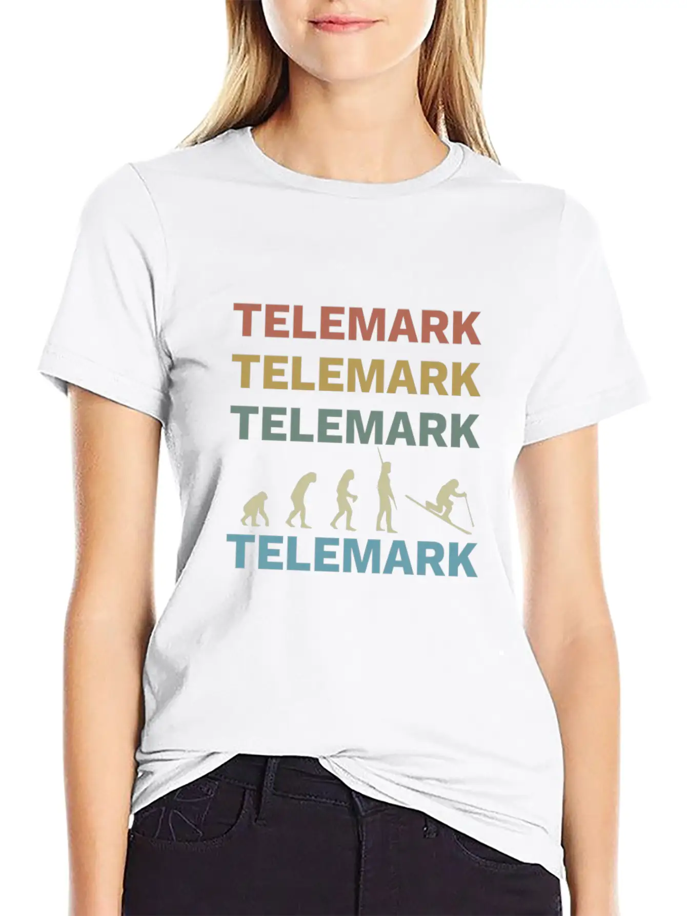 Telemark Uphill Skiing Free Heel Ski Evolution Soft Cotton Short Sleeve Tee ¨C Unisex Wardrobe Staple