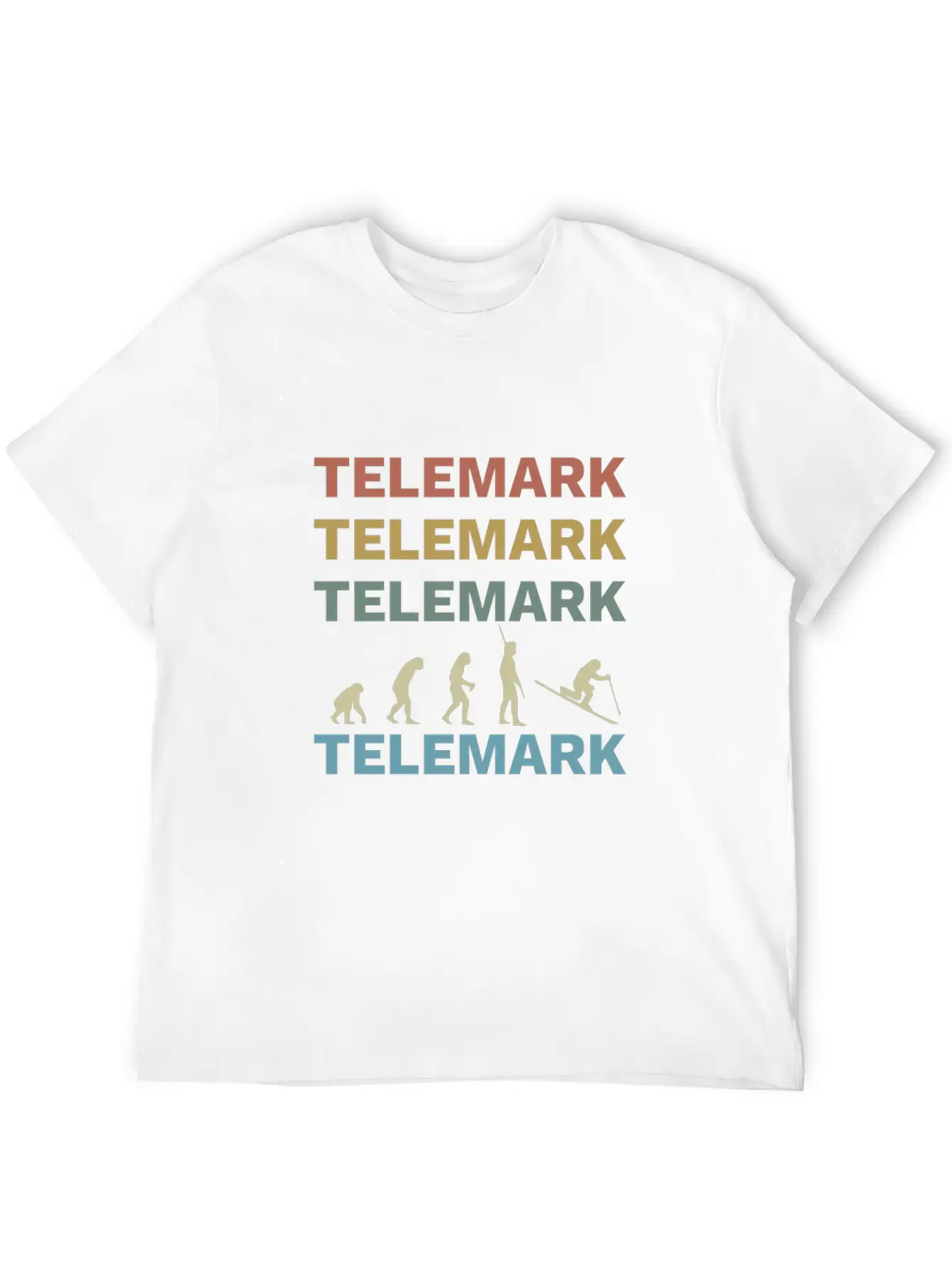 Telemark Uphill Skiing Free Heel Ski Evolution Soft Cotton Short Sleeve Tee ¨C Unisex Wardrobe Staple