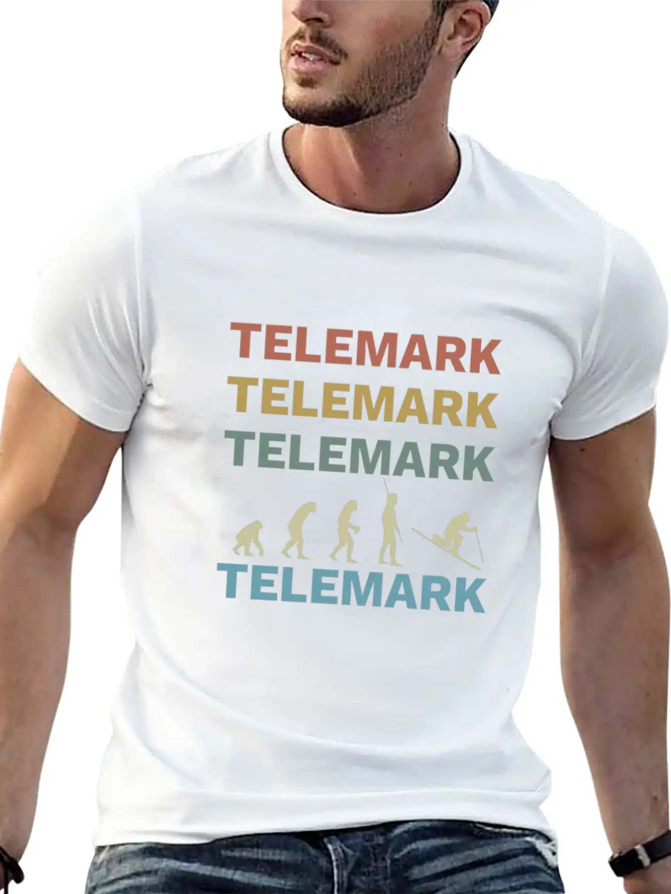 Telemark Uphill Skiing Free Heel Ski Evolution Soft Cotton Short Sleeve Tee ¨C Unisex Wardrobe Staple