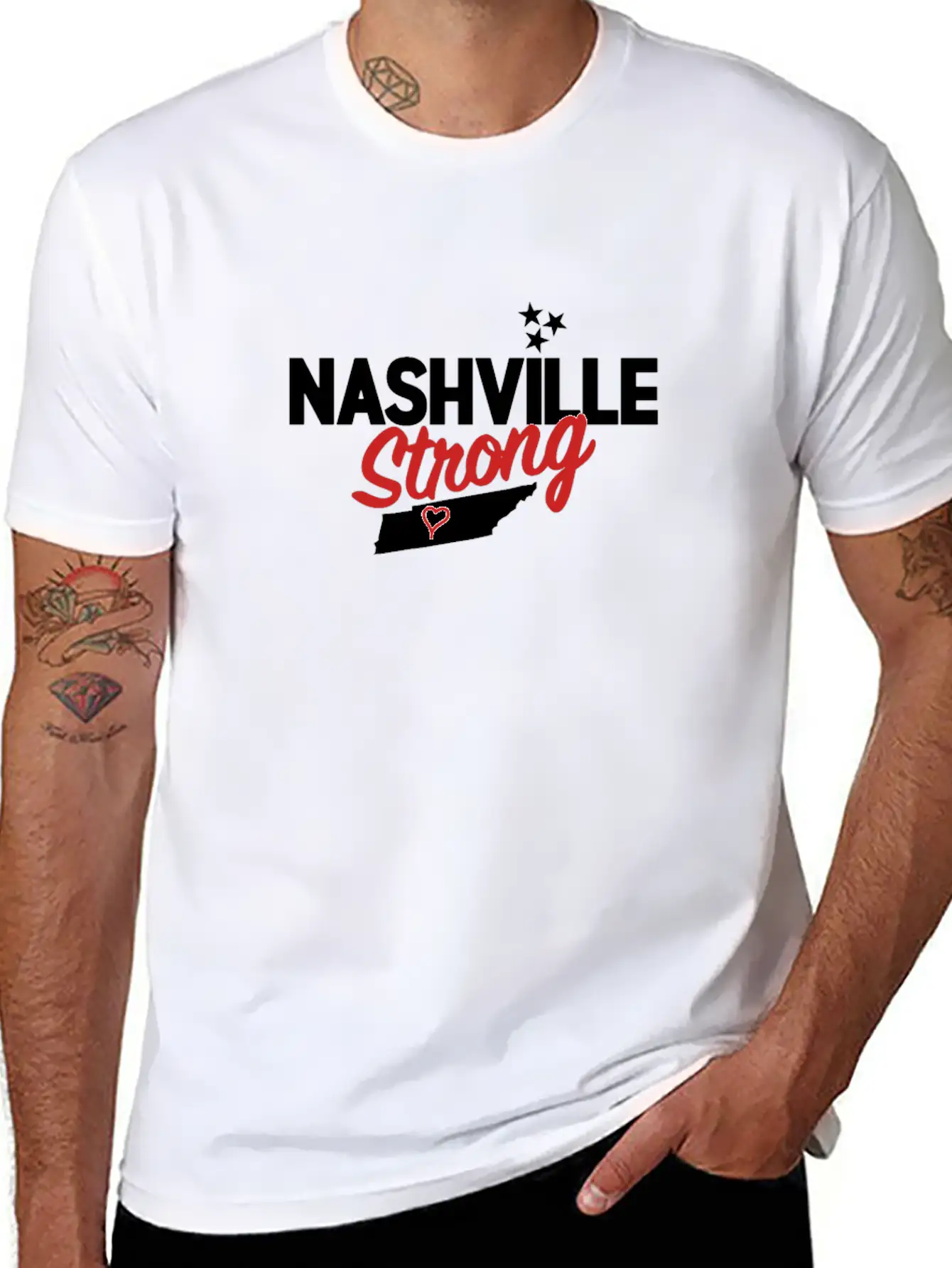 Tennessee Tornado Nashville Strong Essential Cotton Tee For Daily Outfits ¨C Unisex Style