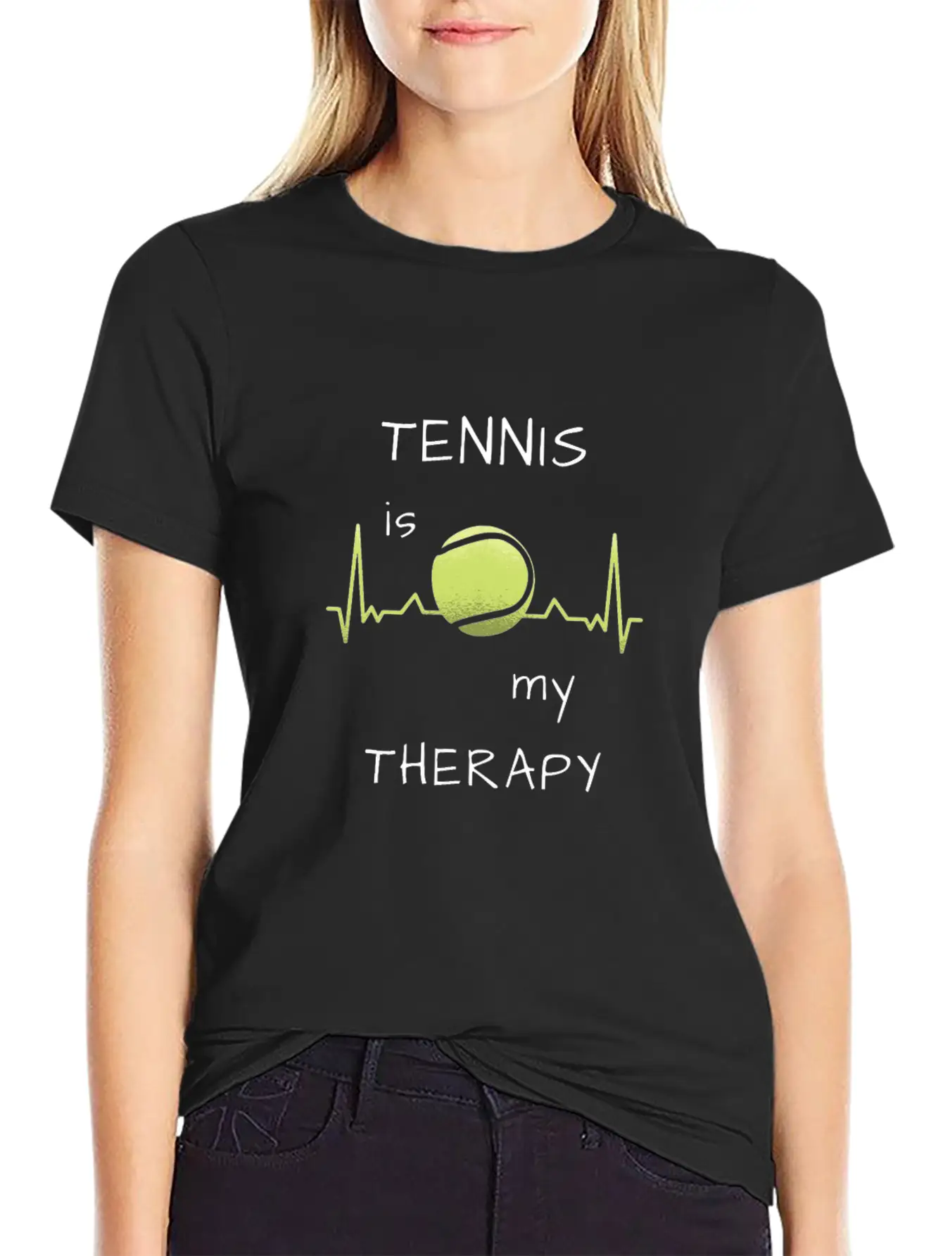 Tennis Is My Therapy Soft Cotton Short Sleeve Tee ¨C Unisex Wardrobe Staple