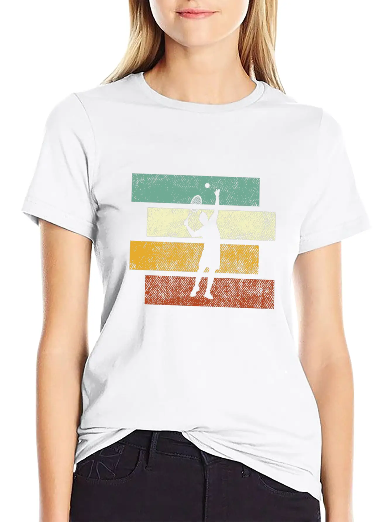 Tennis Retro Essential Cotton Tee For Daily Outfits ¨C Unisex Style