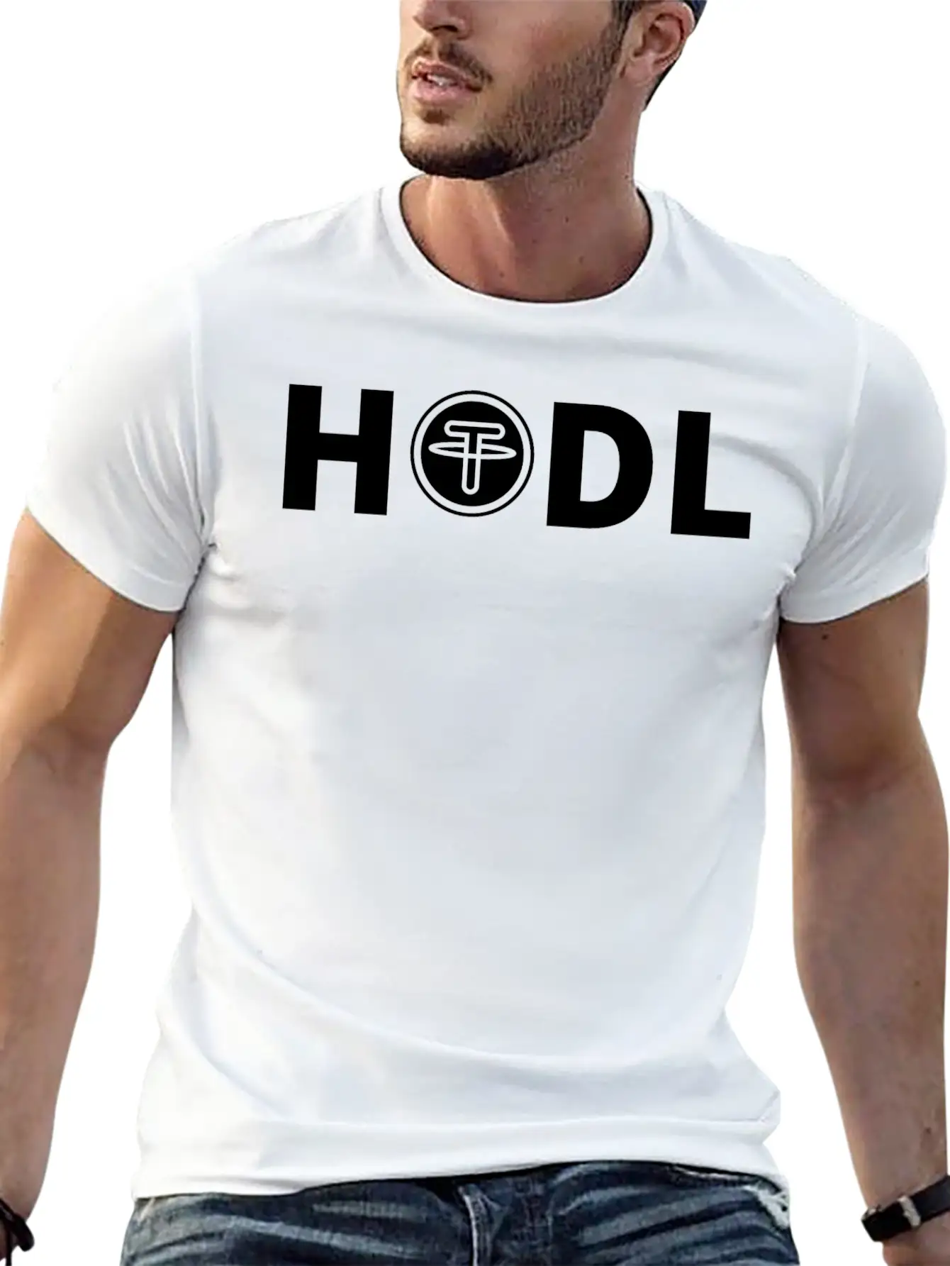 Tether HODL Unisex Casual T-Shirt ¨C Clean Design For Daily Comfort