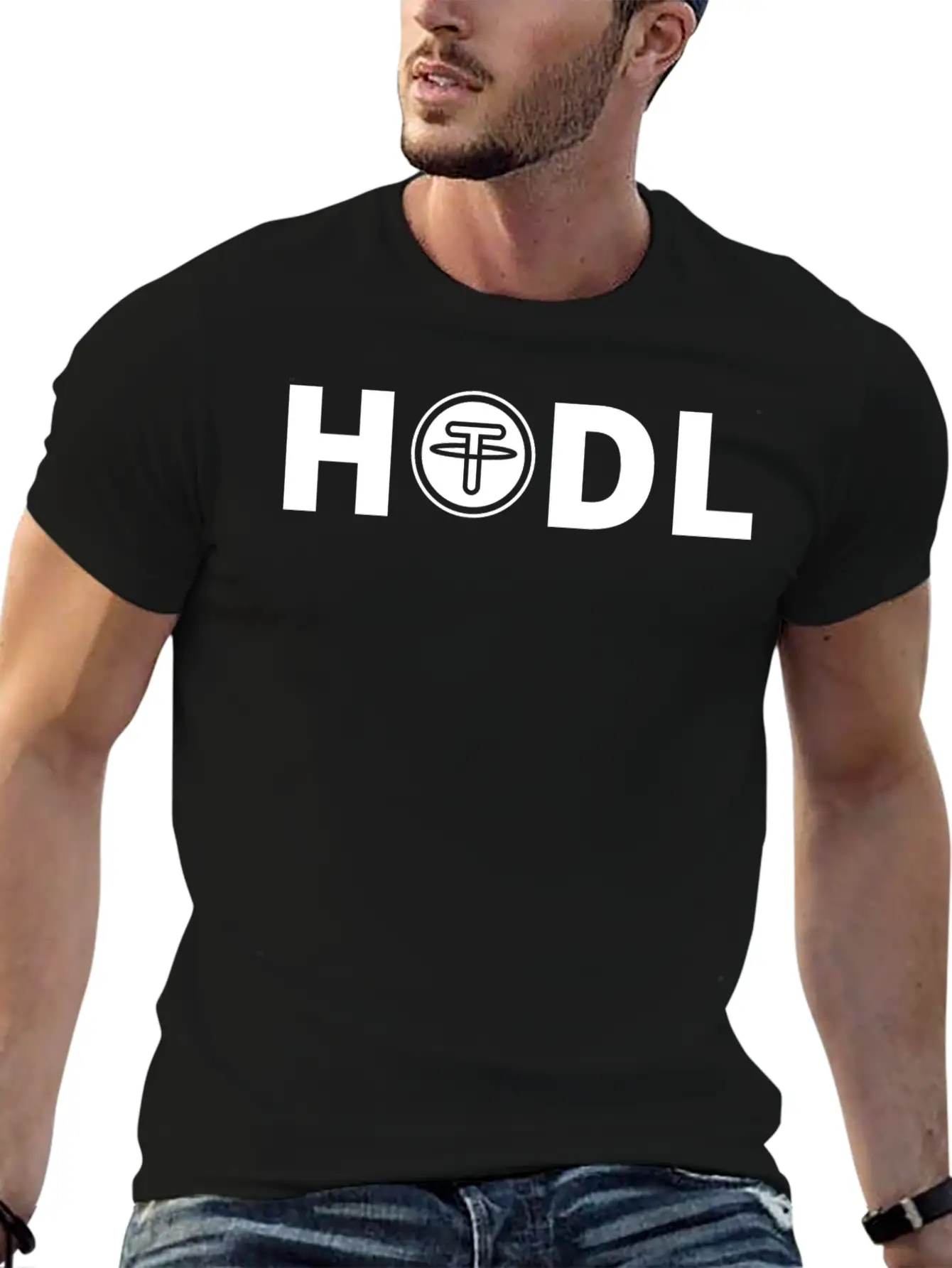Tether HODL Unisex Casual T-Shirt ¨C Clean Design For Daily Comfort