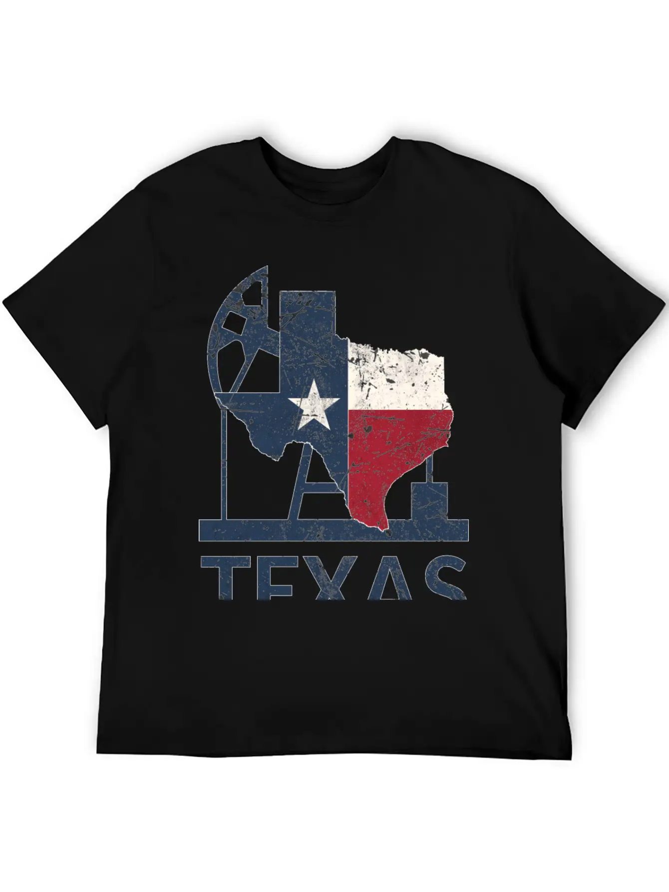 Texas Map USA Oil Essential Cotton Tee For Daily Outfits ¨C Unisex Style