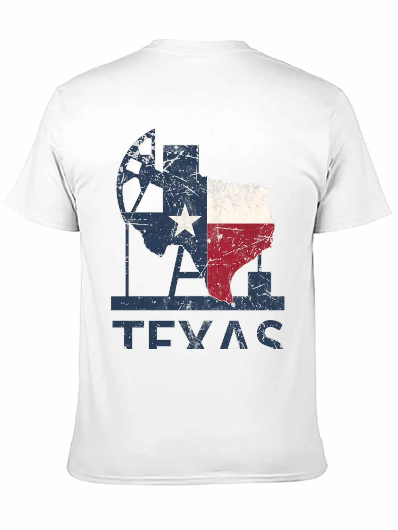 Texas Map USA Oil Essential Cotton Tee For Daily Outfits ¨C Unisex Style
