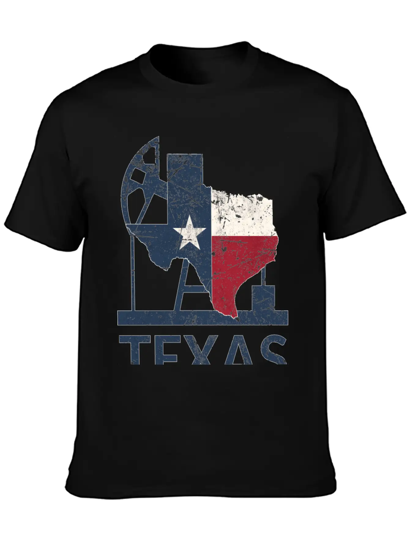 Texas Map USA Oil Essential Cotton Tee For Daily Outfits ¨C Unisex Style