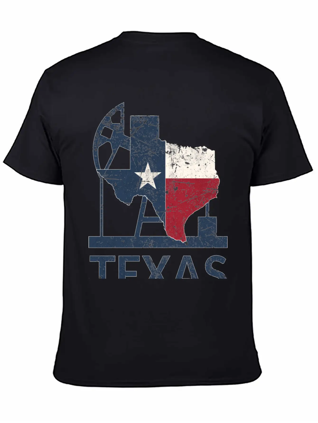 Texas Map USA Oil Essential Cotton Tee For Daily Outfits ¨C Unisex Style