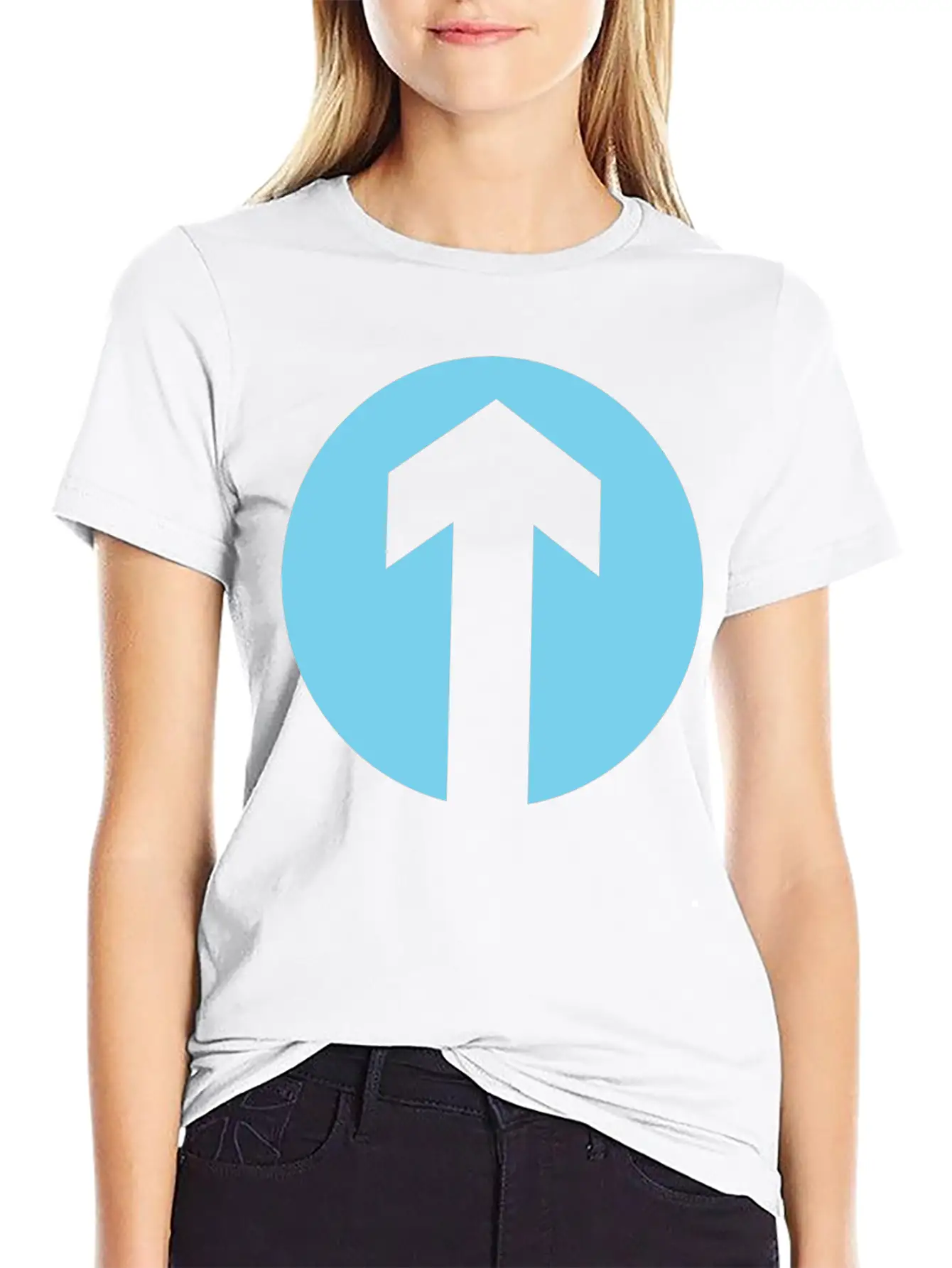 TFP Arrow Blue Unisex Casual T-Shirt ¨C Clean Design For Daily Comfort