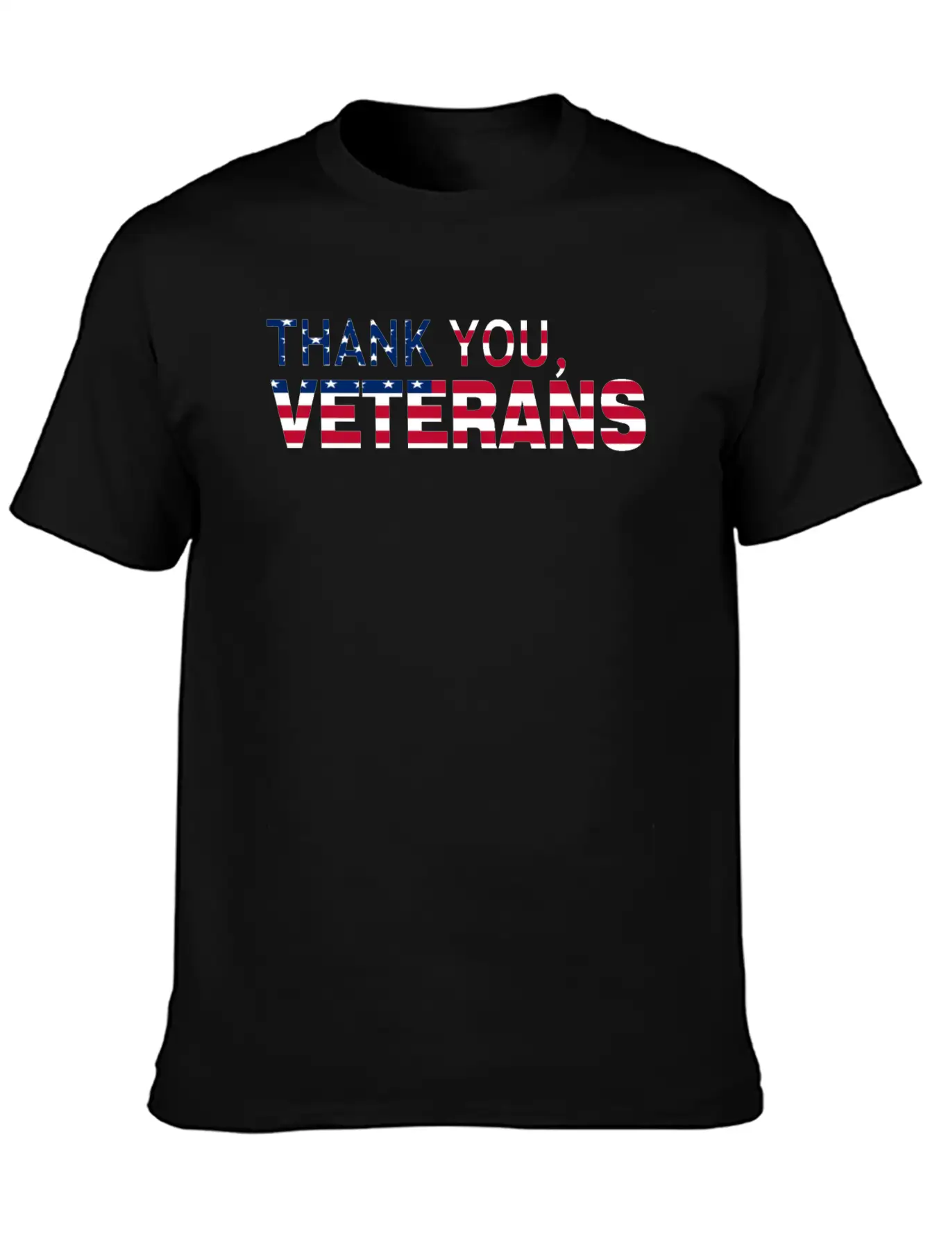 Thank You Veterans USA Flag Soft Cotton Short Sleeve Tee ¨C Unisex Wardrobe Staple
