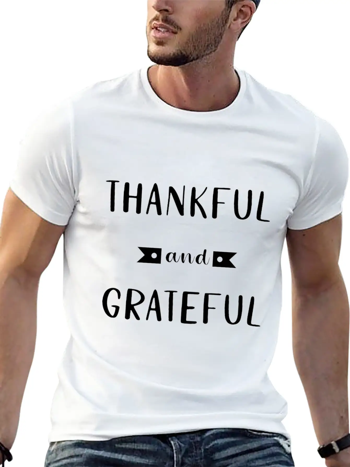 Thankful And Grateful For Life - Gratitude Essential Cotton Tee For Daily Outfits ¨C Unisex Style