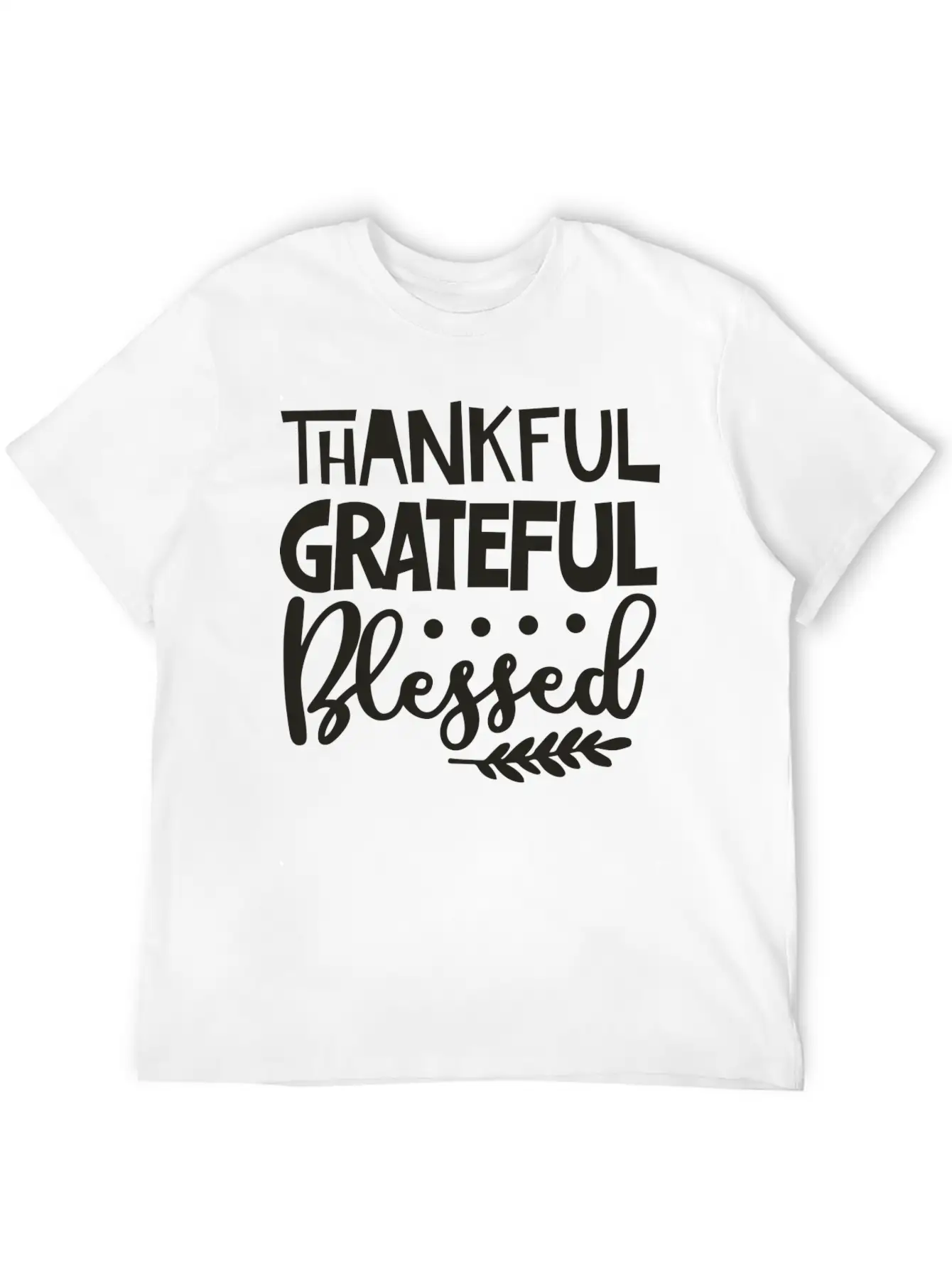Thankful Grateful Blessed Unisex Casual T-Shirt ¨C Clean Design For Daily Comfort
