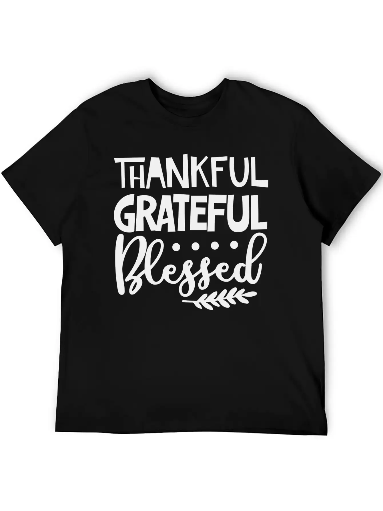 Thankful Grateful Blessed Unisex Casual T-Shirt ¨C Clean Design For Daily Comfort