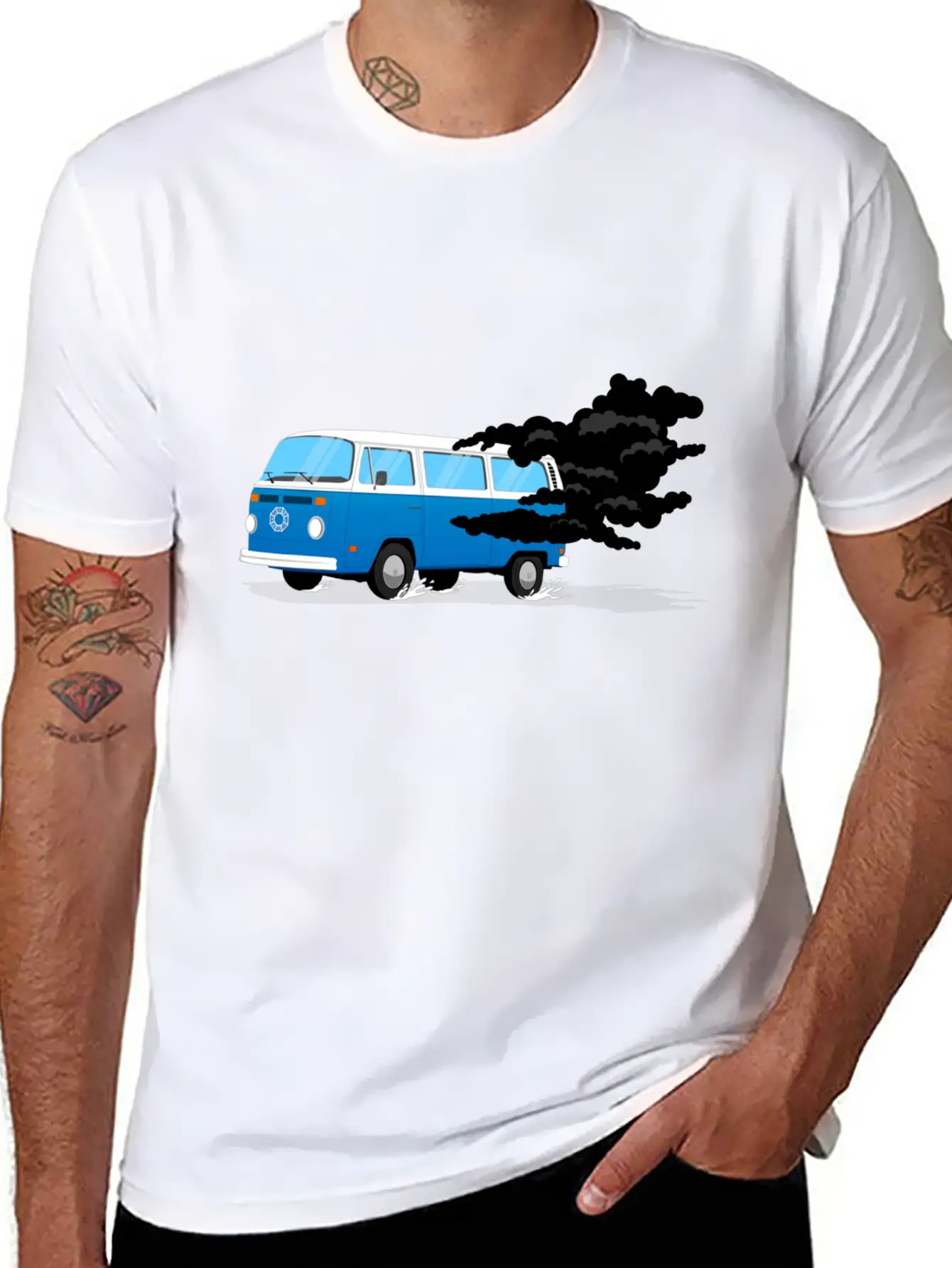 The Black Smoke Monster Basic Graphic T-Shirt ¨C Daily Comfort In Soft Cotton