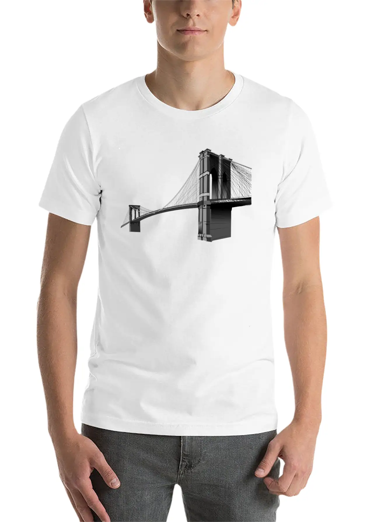 The Brooklyn Bridge Basic Graphic T-Shirt ¨C Daily Comfort In Soft Cotton